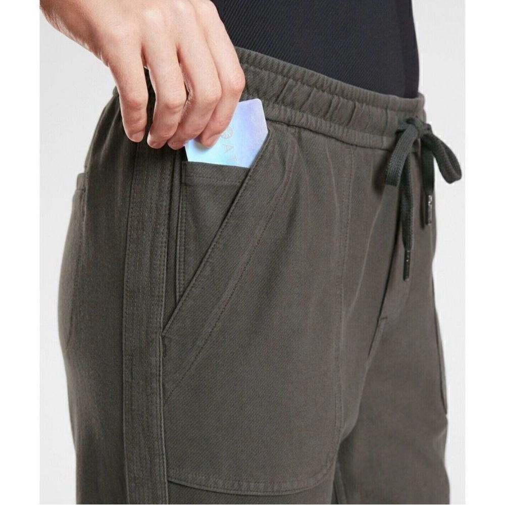 Athleta Olive Green Drawstring Jogger Pants